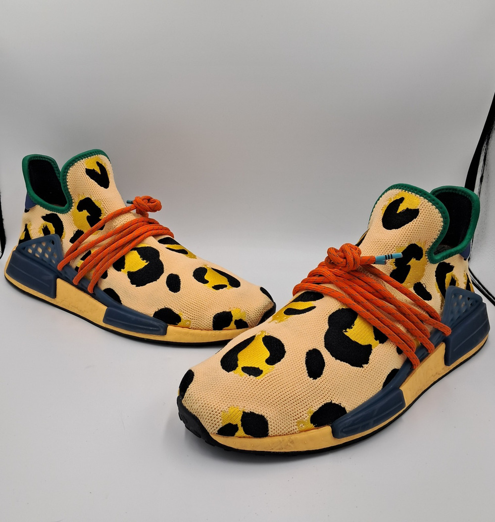 Size 13.5 - adidas NMD Hu Pharrell Animal Print Leopard Pulse Amber - HP3221